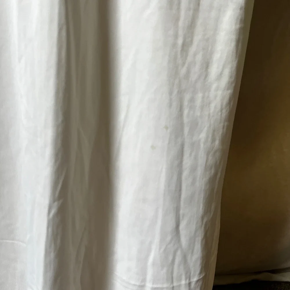 Vintage White Half Slip Skirt Lace Hem Nylon Lingerie Medium